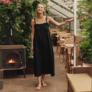 Leinenkleid Ballade, Black - Linen Tales Leinenkleid Ballade, Black - Linen Tales
