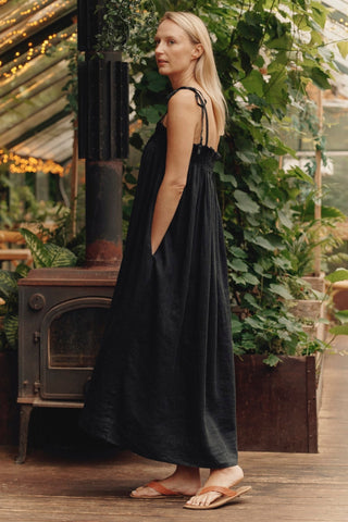 Leinenkleid Ballade, Black - Linen Tales Leinenkleid Ballade, Black - Linen Tales