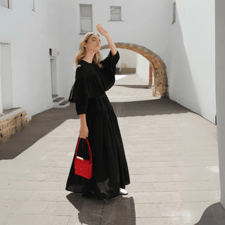 Leinenkleid Fantasia, Black - Linen Tales Leinenkleid Fantasia, Black - Linen Tales