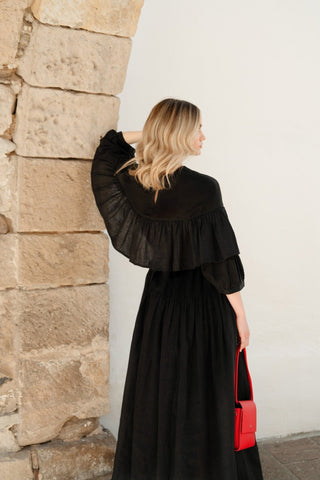 Leinenkleid Fantasia, Black - Linen Tales Leinenkleid Fantasia, Black - Linen Tales