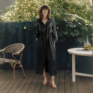 Leinenkleid Rhapsody, Black - Linen Tales Leinenkleid Rhapsody, Black - Linen Tales