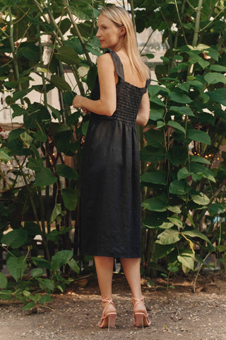 Leinenkleid Rumba, Black - Linen Tales Leinenkleid Rumba, Black - Linen Tales