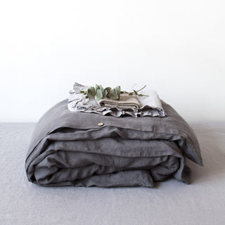 Leinen - Bettbezug, Dark Grey - Linen Tales Leinen - Bettbezug, Dark Grey - Linen Tales