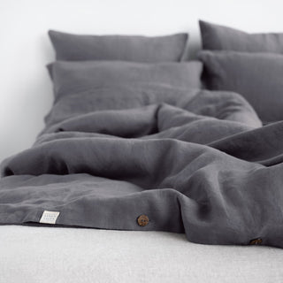 Leinen - Bettbezug - Set, Dark Grey - Linen Tales Leinen - Bettbezug - Set, Dark Grey - Linen Tales
