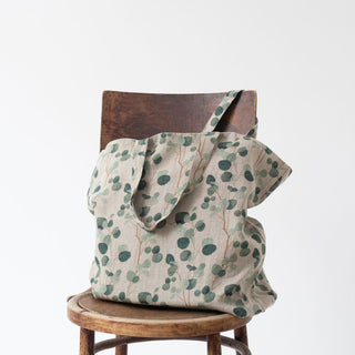 Große Leinentasche, Eucalyptus on Natural - Linen Tales Große Leinentasche, Eucalyptus on Natural - Linen Tales