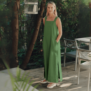 Leinenkleid Fugue, Foliage Green - Linen Tales Leinenkleid Fugue, Foliage Green - Linen Tales