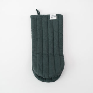 Ofenhandschuh aus Leinen, Forest Green - Linen Tales Ofenhandschuh aus Leinen, Forest Green - Linen Tales
