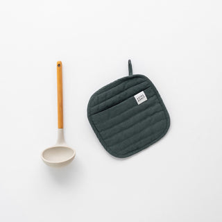 Topflappen aus Leinen, Forest Green - Linen Tales Topflappen aus Leinen, Forest Green - Linen Tales