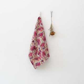Leinen - Geschirrtuch, Fuchsia Flowers on Natural - Linen Tales Leinen - Geschirrtuch, Fuchsia Flowers on Natural - Linen Tales