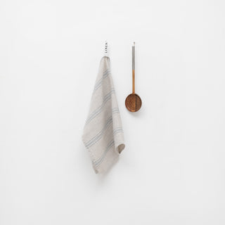 Leinen - Geschirrtuch, Grey Blue Wide Stripe Rustic - Linen Tales Leinen - Geschirrtuch, Grey Blue Wide Stripe Rustic - Linen Tales