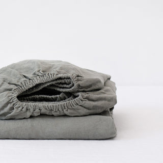 Leinen - Spannbettlaken, Khaki - Linen Tales Leinen - Spannbettlaken, Khaki - Linen Tales