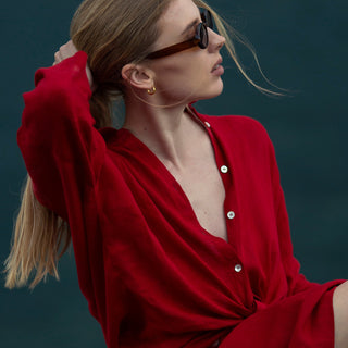 Leinen - bluse Damen Oregano, Lava Falls - Linen Tales Leinen - bluse Damen Oregano, Lava Falls - Linen Tales