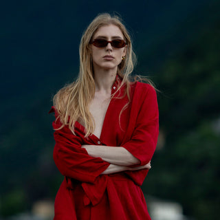Leinen - bluse Damen Oregano, Lava Falls - Linen Tales Leinen - bluse Damen Oregano, Lava Falls - Linen Tales
