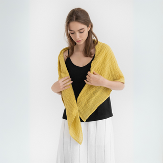 Leinentuch Lupine, Lemon Curry Leinentuch Lupine, Lemon Curry 1