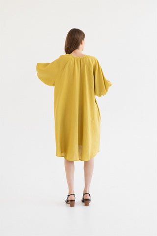 Leinenkleid Mahina, Lemon Curry - Linen Tales Leinenkleid Mahina, Lemon Curry - Linen Tales