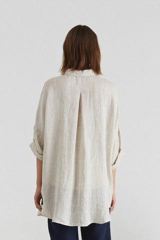 Leinen - bluse Damen Oregano, Melange - Linen Tales Leinen - bluse Damen Oregano, Melange - Linen Tales