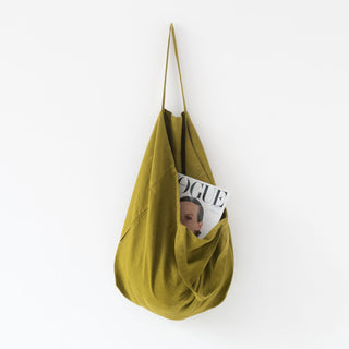 Große Leinentasche, Moss Green - Linen Tales Große Leinentasche, Moss Green - Linen Tales