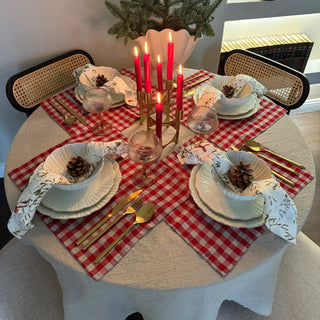 Leinen - Tischset, Red Gingham - Linen Tales Leinen - Tischset, Red Gingham - Linen Tales 2