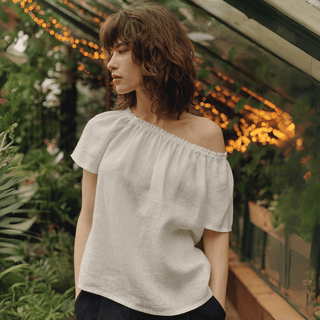 Leinen - Top Jazz, Optical White - Linen Tales Leinen - Top Jazz, Optical White - Linen Tales