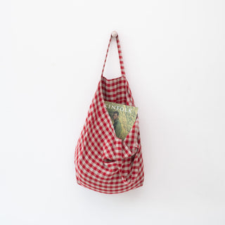 Große Leinentasche, Red Gingham - Linen Tales Große Leinentasche, Red Gingham - Linen Tales