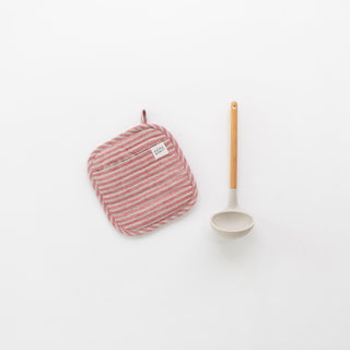 Topflappen aus Leinen, Red Natural Stripes - Linen Tales Topflappen aus Leinen, Red Natural Stripes - Linen Tales 1