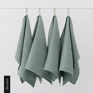 Zero Waste Leinen - Geschirrtücher im 4er - Set, Green Milieu - Linen Tales Zero Waste Leinen - Geschirrtücher im 4er - Set, Green Milieu - Linen Tales