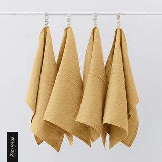 Zero Waste Leinen - Geschirrtücher im 4er - Set, Honey - Linen Tales Zero Waste Leinen - Geschirrtücher im 4er - Set, Honey - Linen Tales
