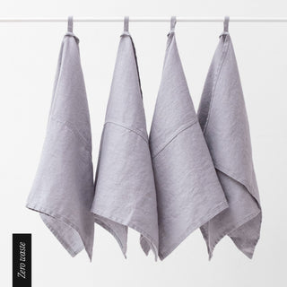 Zero Waste Leinen - Geschirrtücher im 4er - Set, Light Grey - Linen Tales Zero Waste Leinen - Geschirrtücher im 4er - Set, Light Grey - Linen Tales