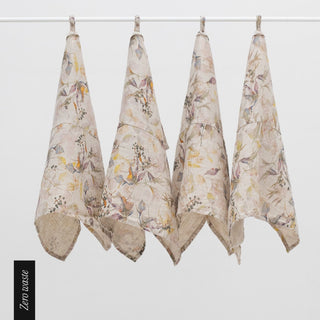 Zero Waste Leinen - Geschirrtücher im 4er - Set, Meadow on Natural - Linen Tales Zero Waste Leinen - Geschirrtücher im 4er - Set, Meadow on Natural - Linen Tales