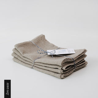 Zero Waste Leinen - Geschirrtücher im 4er - Set, Natural - Linen Tales Zero Waste Leinen - Geschirrtücher im 4er - Set, Natural - Linen Tales