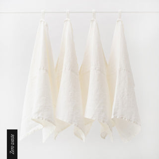 Zero Waste Leinen - Geschirrtücher im 4er - Set, Off - White - Linen Tales Zero Waste Leinen - Geschirrtücher im 4er - Set, Off - White - Linen Tales