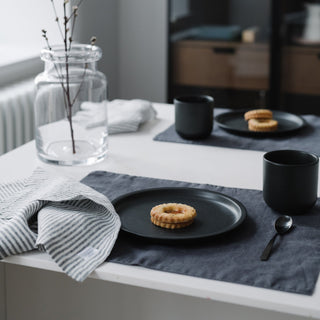 Leinen - Tischset, Dark Grey - Linen Tales Leinen - Tischset, Dark Grey - Linen Tales