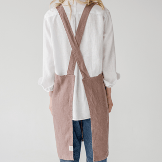 Leinen - Schürze Crossback, Ashes of Roses - Linen Tales Leinen - Schürze Crossback, Ashes of Roses - Linen Tales