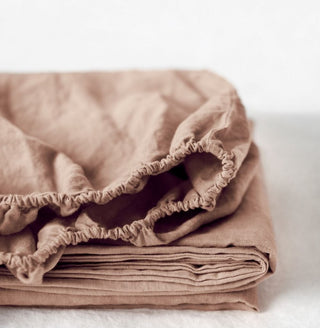 Leinen - Spannbettlaken, Cafe Creme - Linen Tales Leinen - Spannbettlaken, Cafe Creme - Linen Tales