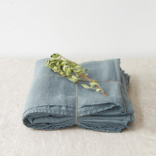 Leinen - Bettlaken, Blue Fog - Linen Tales Leinen - Bettlaken, Blue Fog - Linen Tales