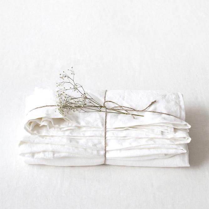 Leinen-Bettlaken, White – Linen Tales