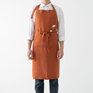 Leinen - Schürze Chef, Baked Clay - Linen Tales Leinen - Schürze Chef, Baked Clay - Linen Tales