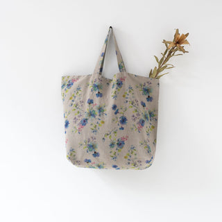 Große Leinentasche, Flowers on Natural - Linen Tales Große Leinentasche, Flowers on Natural - Linen Tales