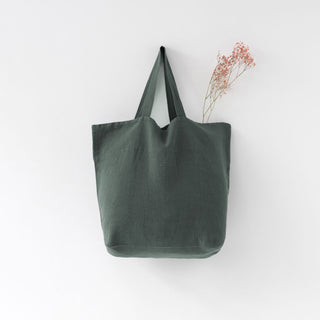 Große Leinentasche, Forest Green - Linen Tales Große Leinentasche, Forest Green - Linen Tales