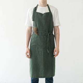 Leinen - Schürze Chef, Forest Green - Linen Tales Leinen - Schürze Chef, Forest Green - Linen Tales