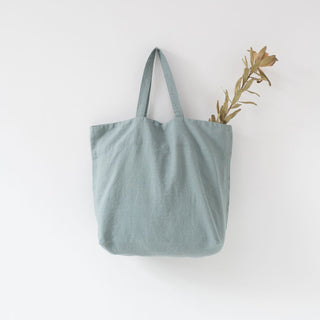 Große Leinentasche, Green Milieu - Linen Tales Große Leinentasche, Green Milieu - Linen Tales