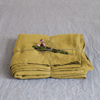Leinen - Bettlaken, Lemon Curry - Linen Tales Leinen - Bettlaken, Lemon Curry - Linen Tales