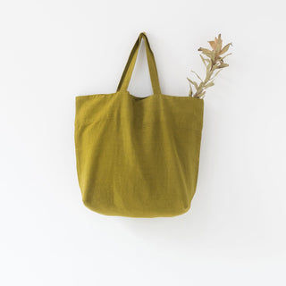 Große Leinentasche, Moss Green - Linen Tales Große Leinentasche, Moss Green - Linen Tales