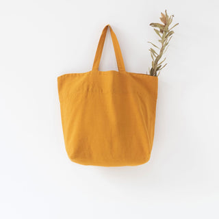 Große Leinentasche, Mustard - Linen Tales Große Leinentasche, Mustard - Linen Tales
