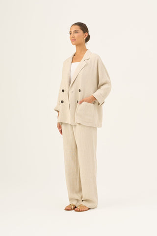 Leinenjacke Ventus, Melange 3