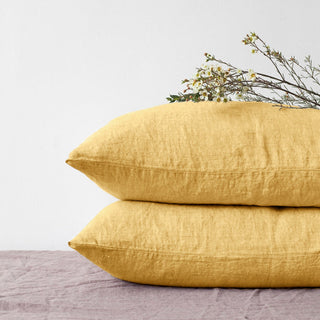 Leinen-Kopfkissenbezug, Butter – Linen Tales