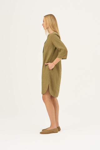 Leinenkleid Prelude, Olive Khaki 4