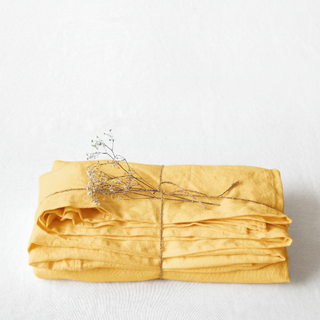 Leinen-Bettlaken, Butter – Linen Tales