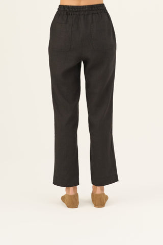 Leinenhose Octave, Black 6