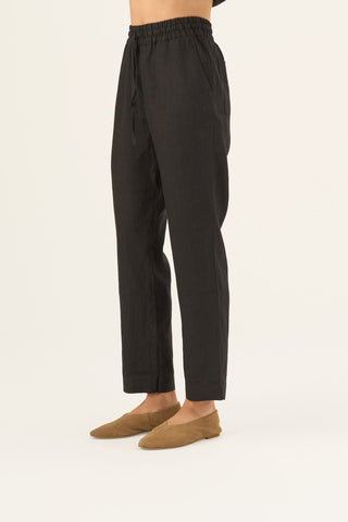 Leinenhose Octave, Black 4